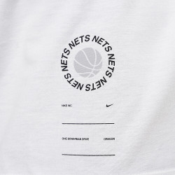 Nike Nba Nk Essential Bp Ss Tee - 8-20 Brooklyn Nets White