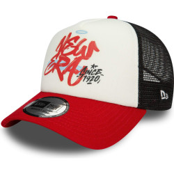 Detská šiltovka so sieťkou New Era 940K Af Trucker Youth Graffiti Red A-Frame Trucker Cap červená