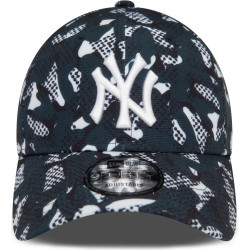 Šiltovka New Era 940 New York Yankees MLB Seasonal Print Navy 9FORTY Adjustable Cap tmavomodrá