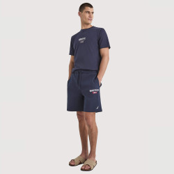 Pánske fleecové tréningové šortky Nautica Velia Fleece Short tmavomodré