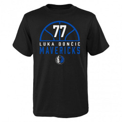 Outer Stuff Court Ball Ss Tee Dallas Mavericks Doncic Luka Black