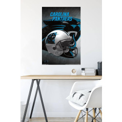 Plagát NFL Poster Carolina Panthers Helmet