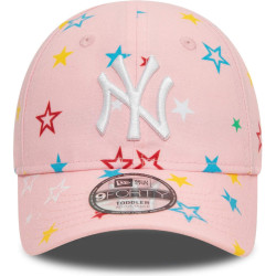 Detská šiltovka New Era 940K 9Forty MLB New York Yankees Toddler All Over Print Pink Cap ružová