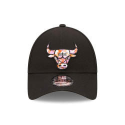 NEW ERA NBA Chicago Bulls Seasonal Infill Black 9FORTY Adjustable Cap Black