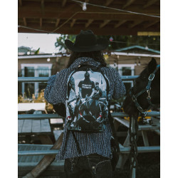 Sprayground Compton Cowboys Ride Alone Backpack Black