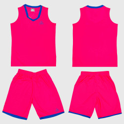 Dámska basketbalová súprava PEAK Basketball Uniform ružovo-modrá