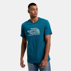 The North Face Men’s S/S Rust 2 Tee Blue Coral-Reef Waters