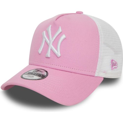 Detská šiltovka so sieťkou New Era 940K AF TRUCKER MLB New York Yankees Youth League Essential Pink Trucker Cap ružová