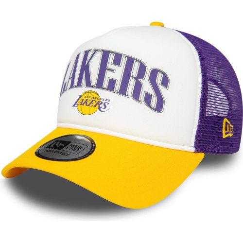 Šiltovka so sieťkou New Era 940 LA Lakers NBA Retro Purple E-Frame Trucker Cap fialová