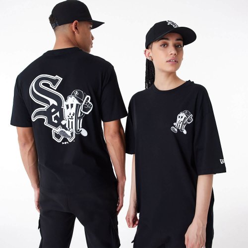 NEW ERA Chicago White Sox MLB Food Graphic Black Oversized T-Shirt