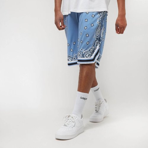 Karl Kani Serif Paisley Mesh Shorts blue/white/black