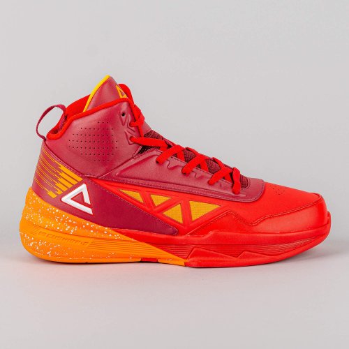 PEAK Basketball Shoes Red/Rumba Red
