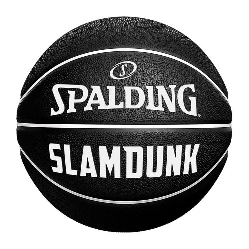 Spalding Slam Dunk Black White Rubber Basketball (sz. 7)