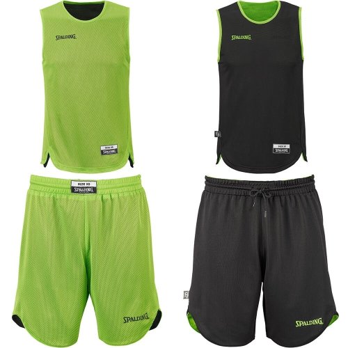 Spalding Doubleface Kids Set - flash green/black