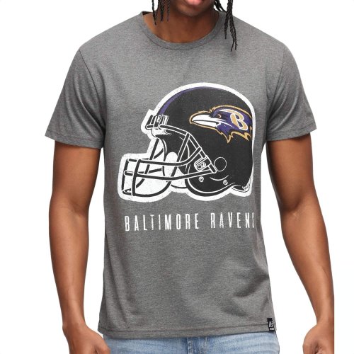 Pánske tričko RECOVERED X NFL Baltimore Ravens sivé
