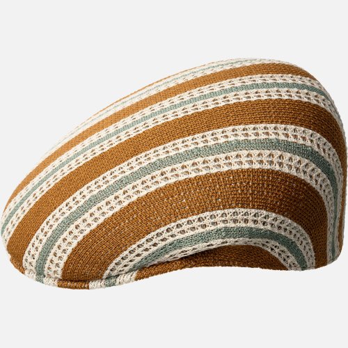 Baretka KANGOL® RESORT STRIPE 504 hnedá