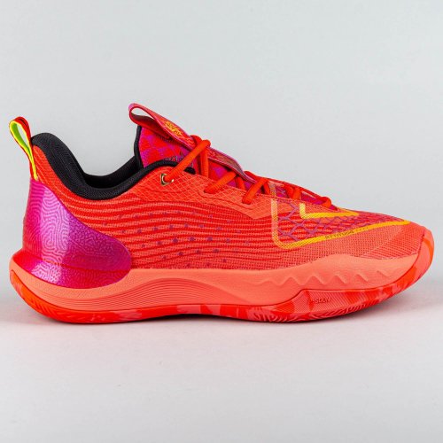 Basketbalové tenisky Peak Taichi Big Triangle 4.0 Malik Monk Signature Pro Basketball Match Shoes Red Melange