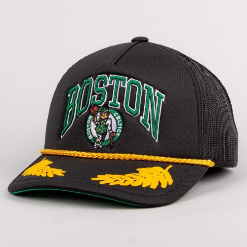 Mitchell & Ness NBA Gold Leaf Trucker Boston Celtics Black
