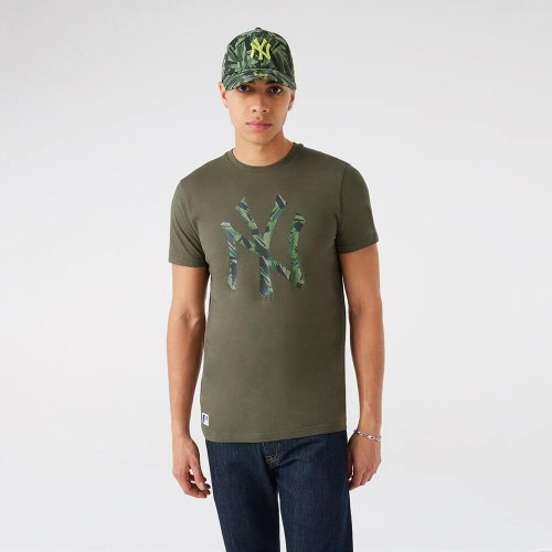 NEW ERA tričko MLB Camo infill tee NEW YORK YANKEES Green