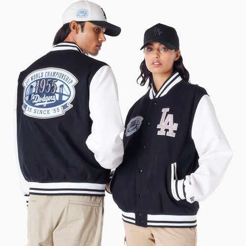 Bomber bunda New Era MLB Patch Vrsity Los Angeles Dodgers bomber jacket tmavomodrá