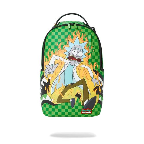 Sprayground Rick & Morty Into The Fury Backpack (Dlxv) Green
