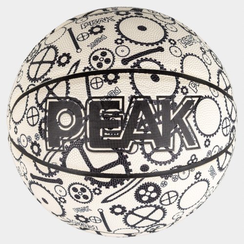 Peak Industrial Gear Composite Indoor/Outdoor Basketball Sz. 7 White/Black