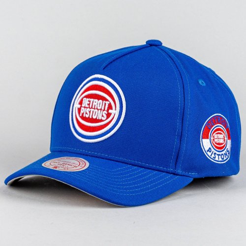 Šiltovka Mitchell & Ness Detroit Pistons NBA Double Clutch Pro Snapback modrá