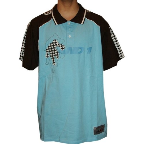 AND1 houndstooth polo