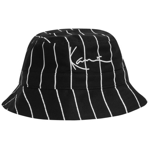Karl Kani Signature Pinstripe Bucket Hat black/white
