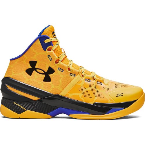 Under Armour Unisex Curry 2 'Double Bang' Basketball Shoes Steeltown Gold / Taxi