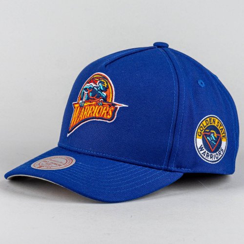 Šiltovka Mitchell & Ness Golden State Warriors NBA Double Clutch Pro Snapback tmavomodrá