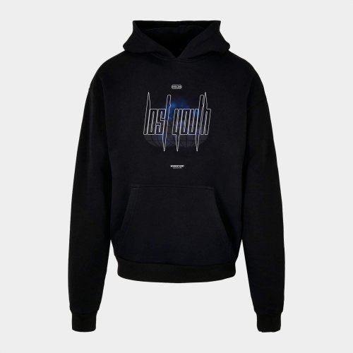 Mikina s kapucňou Lost Youth Comfortable Oversize čierna