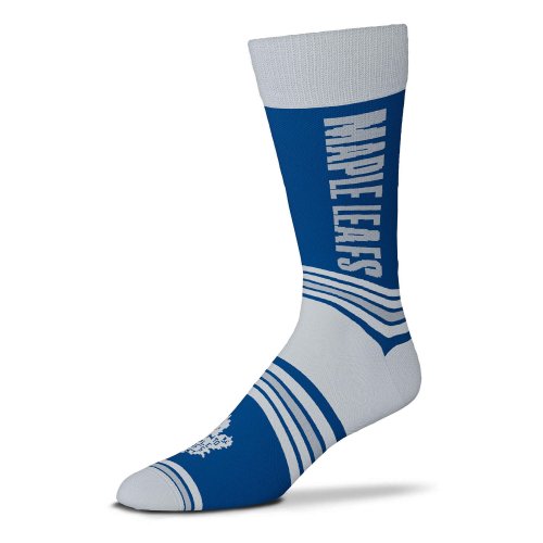 For Bare Feet NHL Graphic Go Team Socks Toronto Maple Leafs White/Blue (OSFM - US 5-12 / USW 6-11)