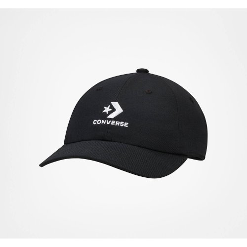 Converse Logo Lock-Up Baseball Hat Converse Black