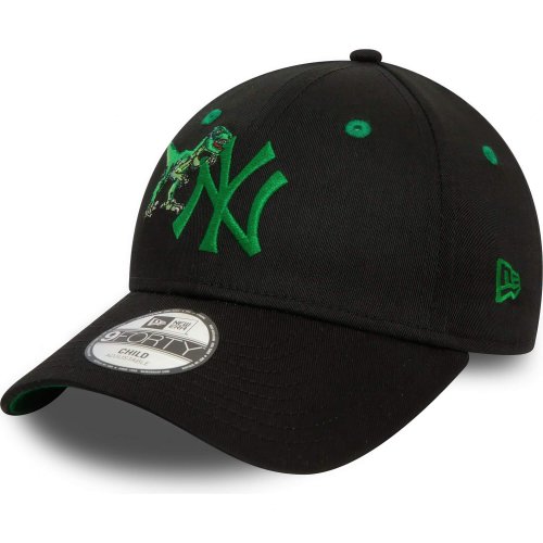 Detská šiltovka New Era 940K MLB New York Yankees Child Dinosaur Black 9FORTY Adjustable Cap čierna