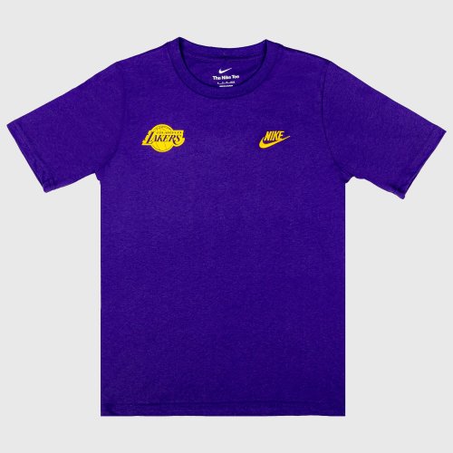 Nike Nba Nk Essential Ss Club Tee - 8-20 Los Angeles Lakers Purple/Yellow