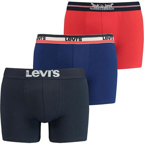 Levis Men Giftbox Logo Boxer Brief 3P Blue