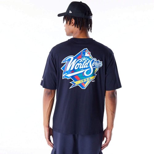 Tričko New Era New York Yankees MLB World Series Navy Oversized T-Shirt tmavomodré