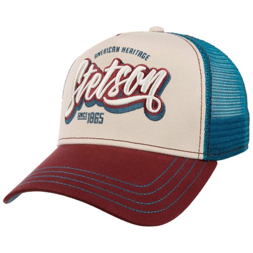 Šiltovka Stetson Trucker Cap One For All Wine/Offwhite