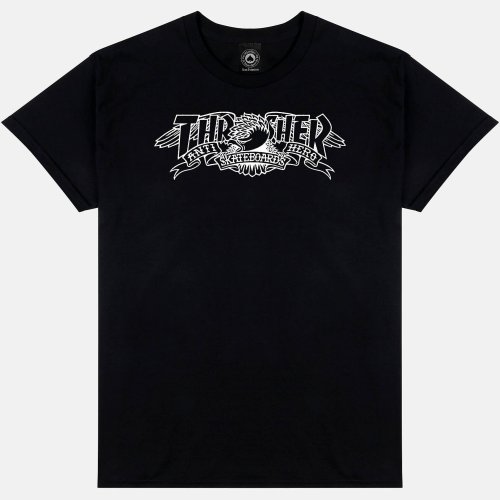 Thrasher X Antihero Mag Banner T-Shirt Black