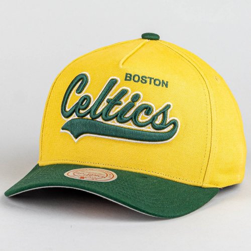 Šiltovka Mitchell & Ness NBA Harvest Gold Pro Crown Boston Celtics žlto-zelená