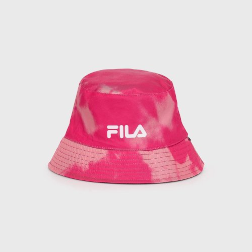 Fila BEAUVAIS Reversible Fitted Bucket hat Carmine Floral Batic AOP