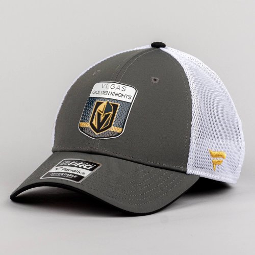 Fanatics NHL Draft Cap Vegas Golden Knights Authentic Pro Draft Structured Trucker-Podium Black/White