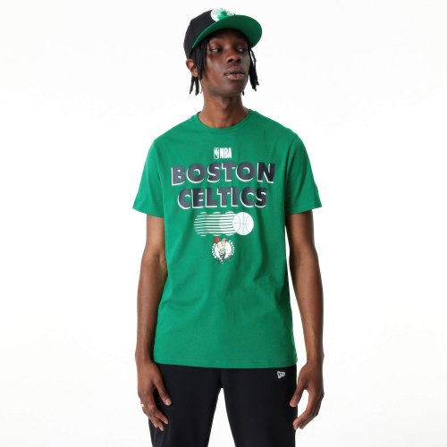 Tričko New Era Boston Celtics Green NBA Graphic T-Shirt zelená