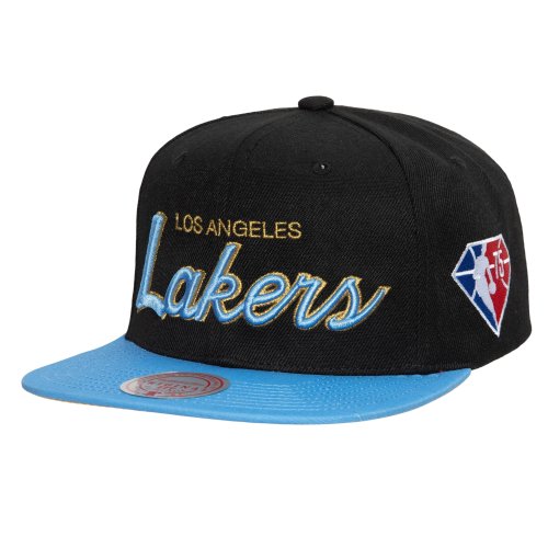 Mitchell & Ness NBA 75TH GOLD SNAPBACK LOS ANGELES LAKERS BLACK / BLUE