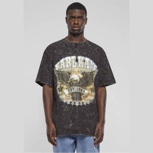 Karl Kani Woven Signature Washed Eagle Tee black