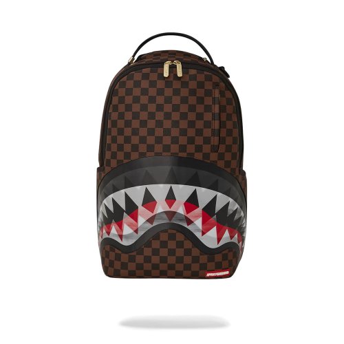 Sprayground Lenticular Effects Sharks In Paris Backpack Brown