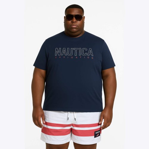Tričko Nautica Cook B&T T-Shirt tmavomodré