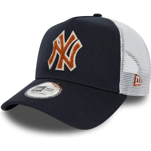 Šiltovka so sieťkou New Era 940 MLB New York Yankees Boucle Navy Trucker Cap tmavomodrá