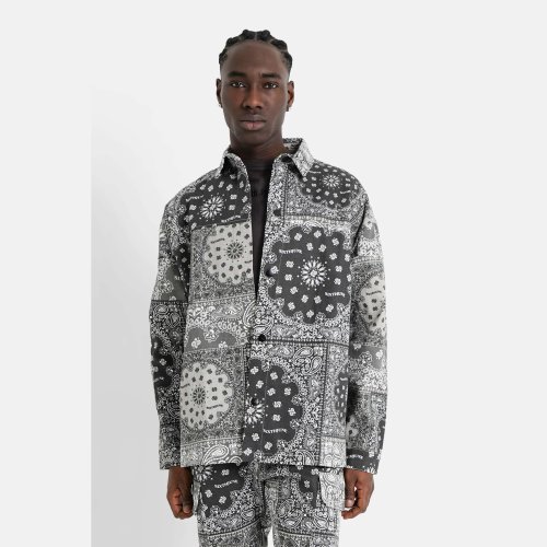 Sixth June Bandana Patchwork Jacket Black/White